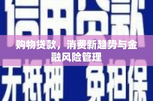 达日购物贷款，消费新趋势与金融风险管理
