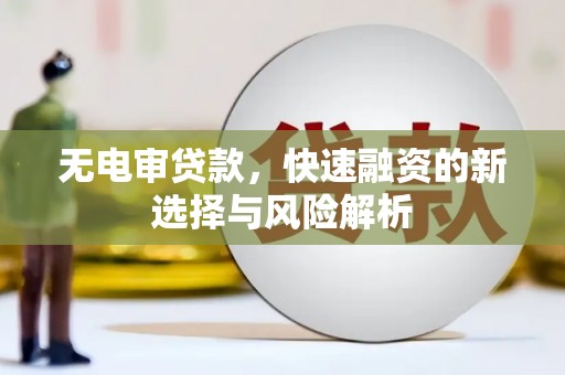 达日无电审贷款，快速融资的新选择与风险解析