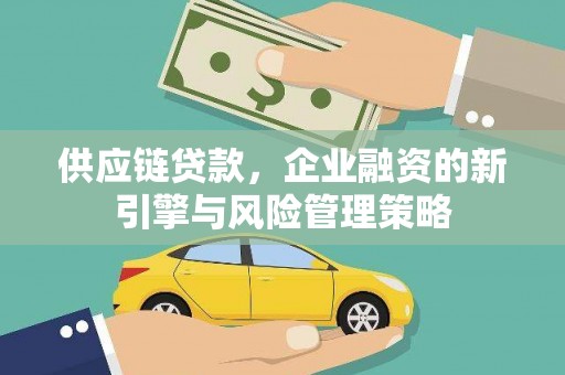 达日供应链贷款，企业融资的新引擎与风险管理策略