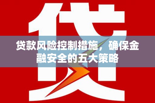 达日贷款风险控制措施，确保金融安全的五大策略