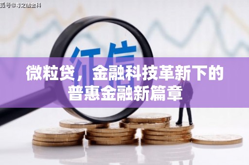 达日微粒贷，金融科技革新下的普惠金融新篇章