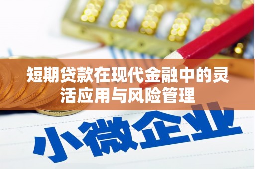 达日短期贷款在现代金融中的灵活应用与风险管理