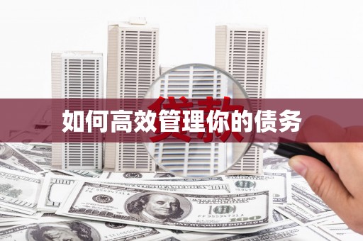 达日如何高效管理你的债务