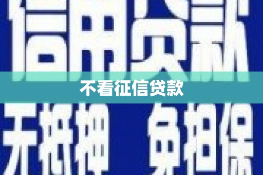 达日不看征信贷款